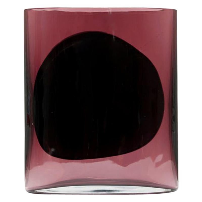 Julie Richoz Amethyst Blown Glass Vase Model "Isla" Mexican Contemporary Design For Sale