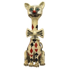 Jeanne Valentine Mexikanische Pappmaché-Katze aus der Jahrhundertmitte