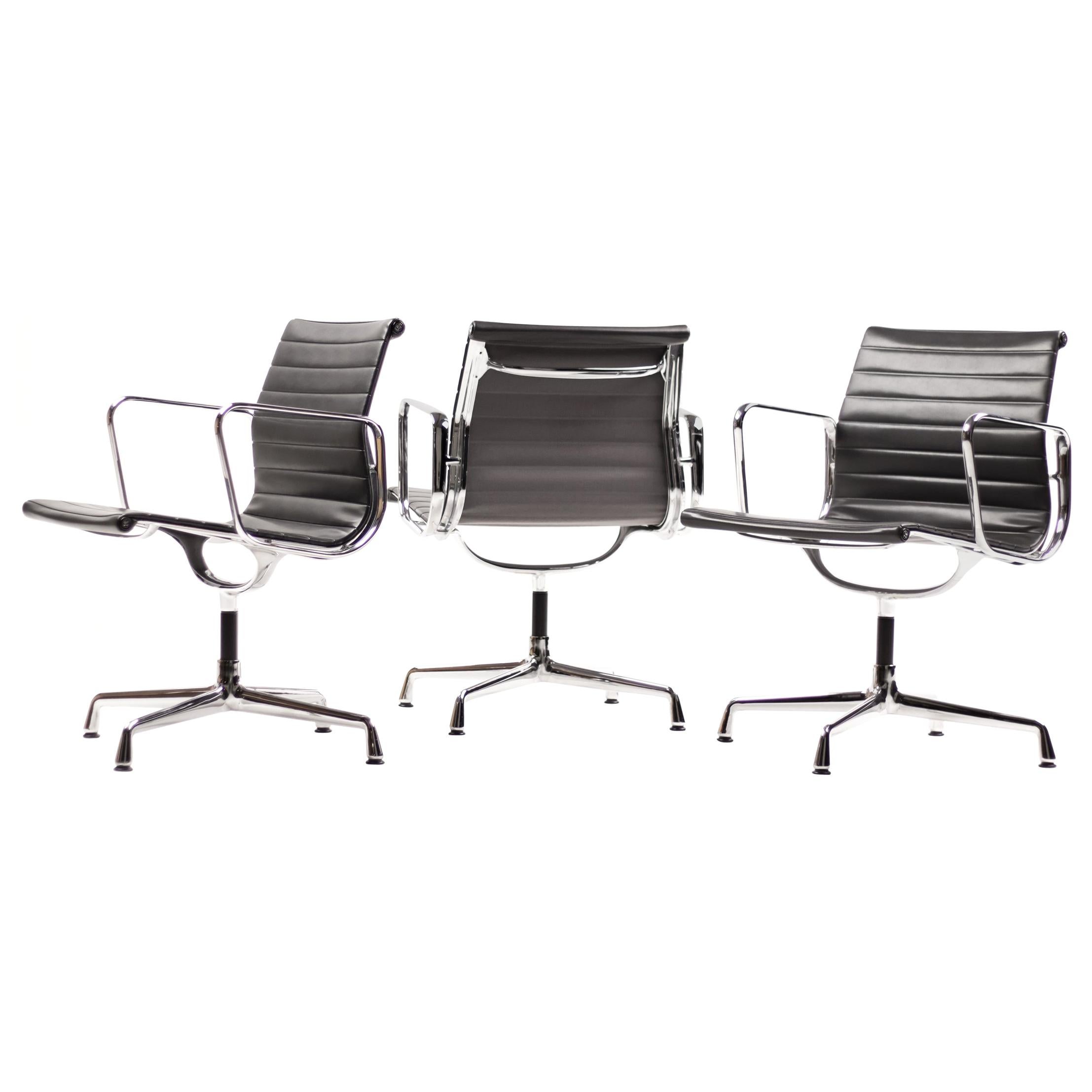 Eames Aluminium Group EA108 Chairs by Vitra