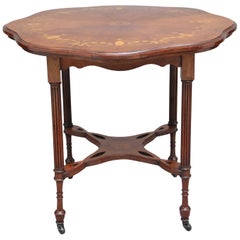 19th Century Rosewood and Marquetry Centre Table