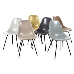 Set of Six Eames DSX Herman Miller, Usa Dining Chairs