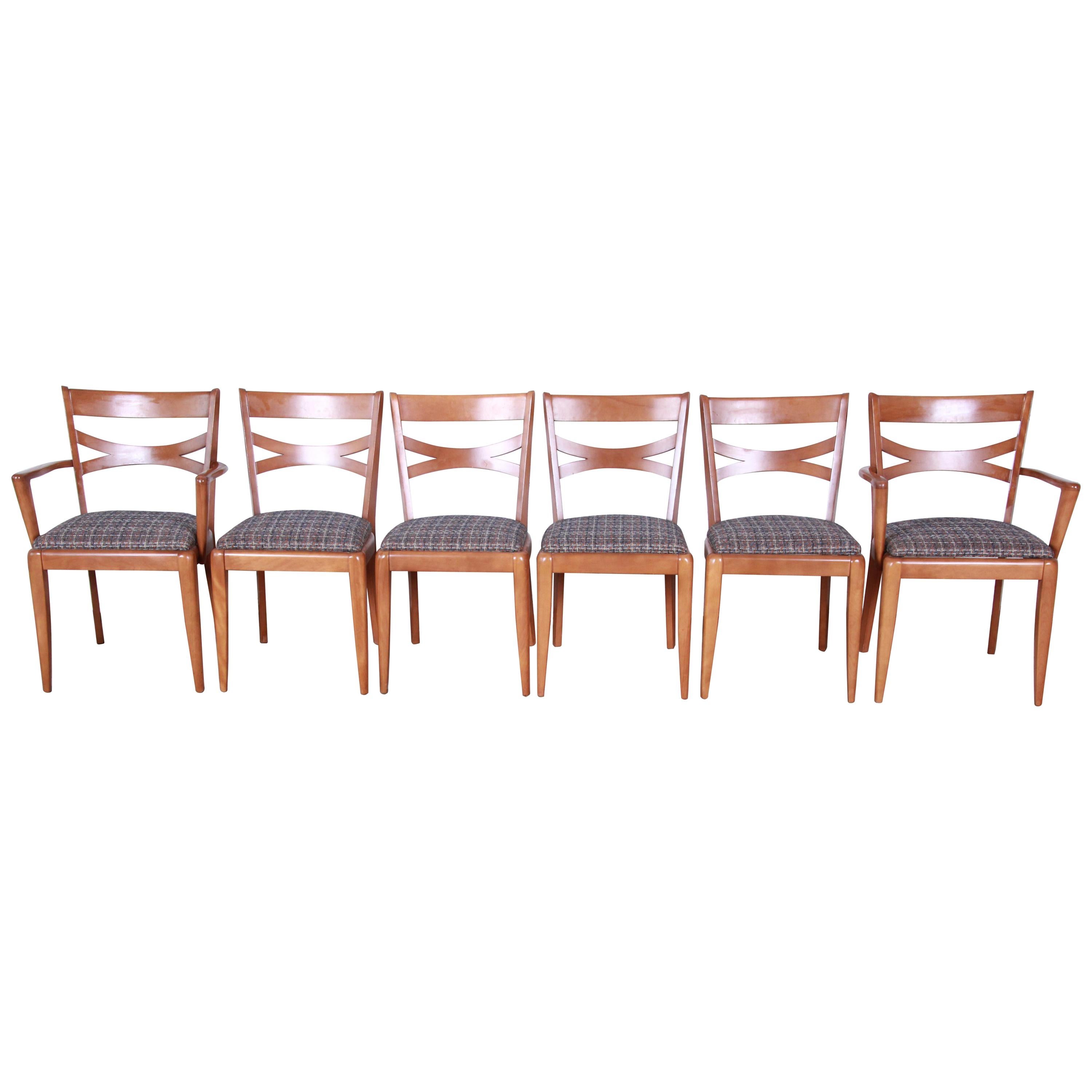 Heywood-Wakefield Mid-Century Modern Dining Chairs, Set of 6