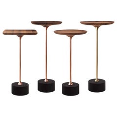 Jardim Side Tables in Concave Wood by Sollos