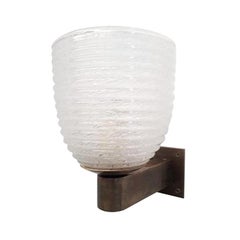 Single Ribbed Sconce by Barovier e Toso