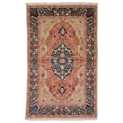 Antique Persian Mohtasham Kashan Rug, 1880