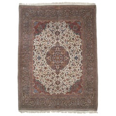 Early 20th Century Persian Dabir Kashan Rug