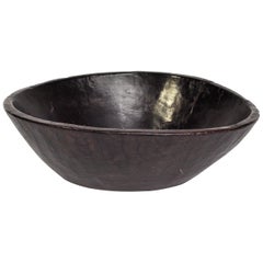 Old Tribal Wooden Bowl from the Nepal Himal, Mid-20th Century