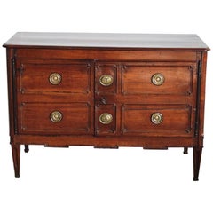 Antique French Directoire Cherrywood Buffet, 18th Century