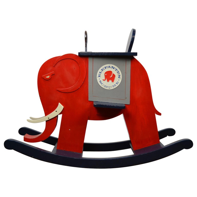 Elephant Rocking Chair for German Shoes Brand Elefanten Schuhe, Wood