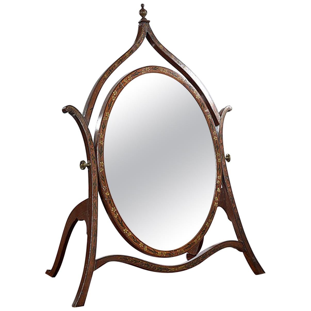 Late 19th Century Toilet Mirror For Sale