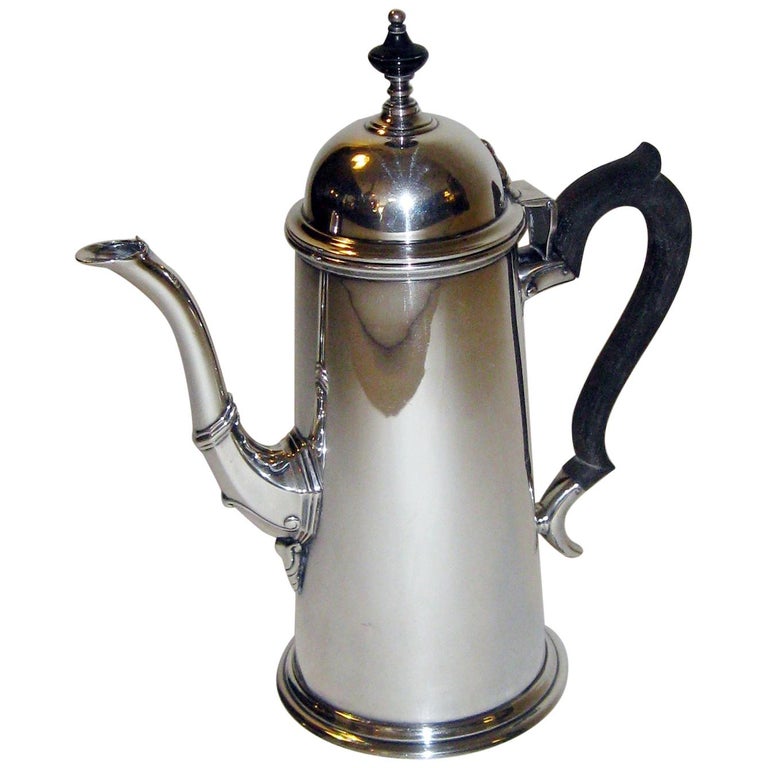 19th century Style Sterling Silver Coffee Server For Sale at