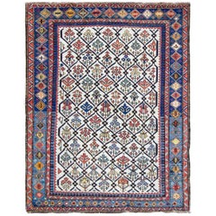 Tappeto antico caucasico Chi Chi/ Shirvan/ Kazak, 3'6" x 4'7"