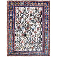 Antique Caucasian Shirvan/ Kazak Rug, 3'6" x 4'7"