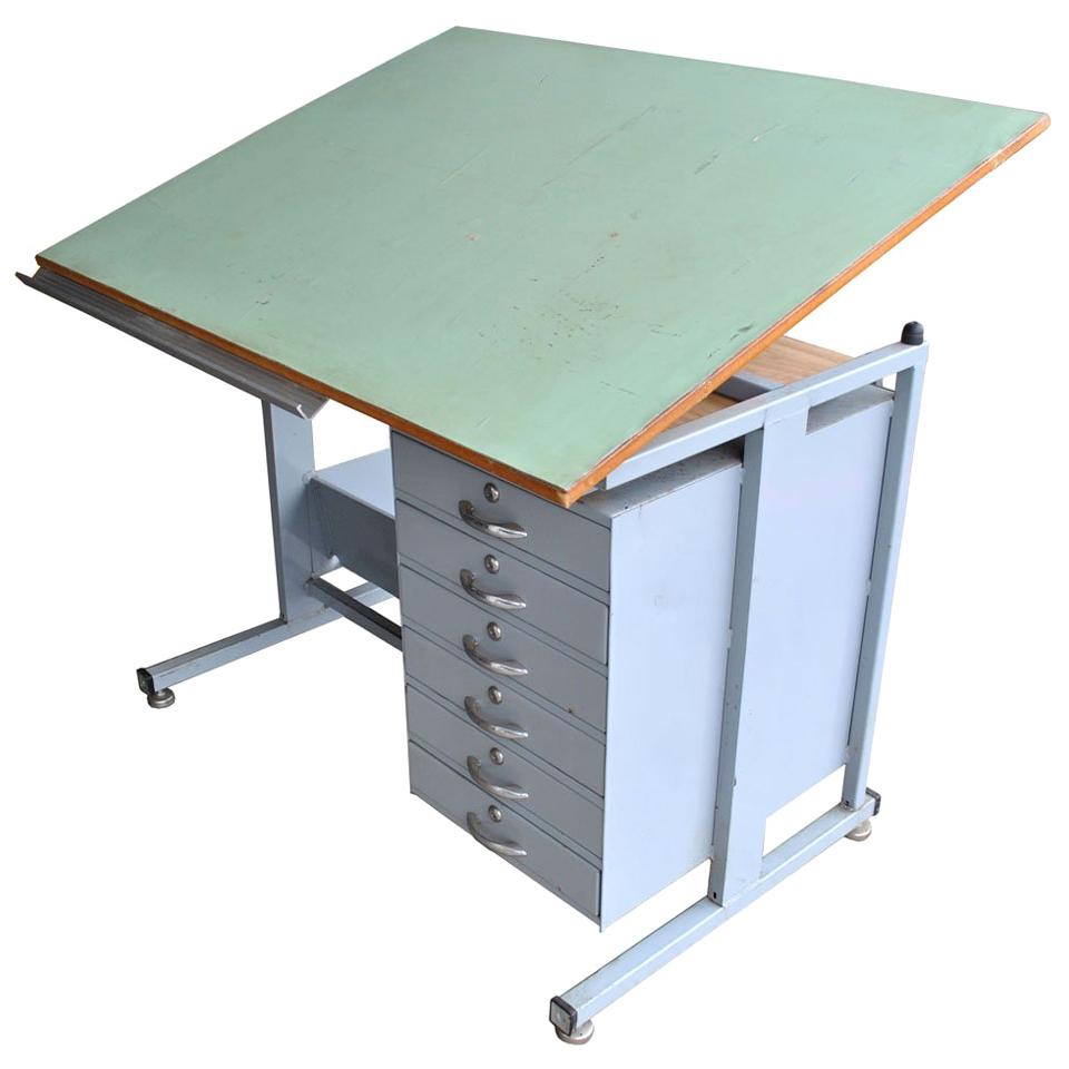 Industrial Drafting Table Desk