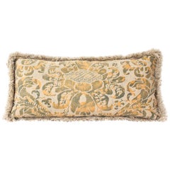 Fortuny Lumbar Pillow with Brushed Fringe and Down Fill