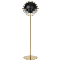 Lampadaire multi-lits noir