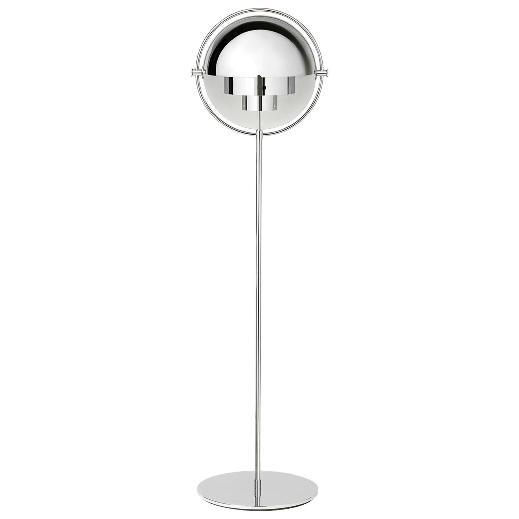 Multi-Lite Floor Lamp, Chrome For Sale