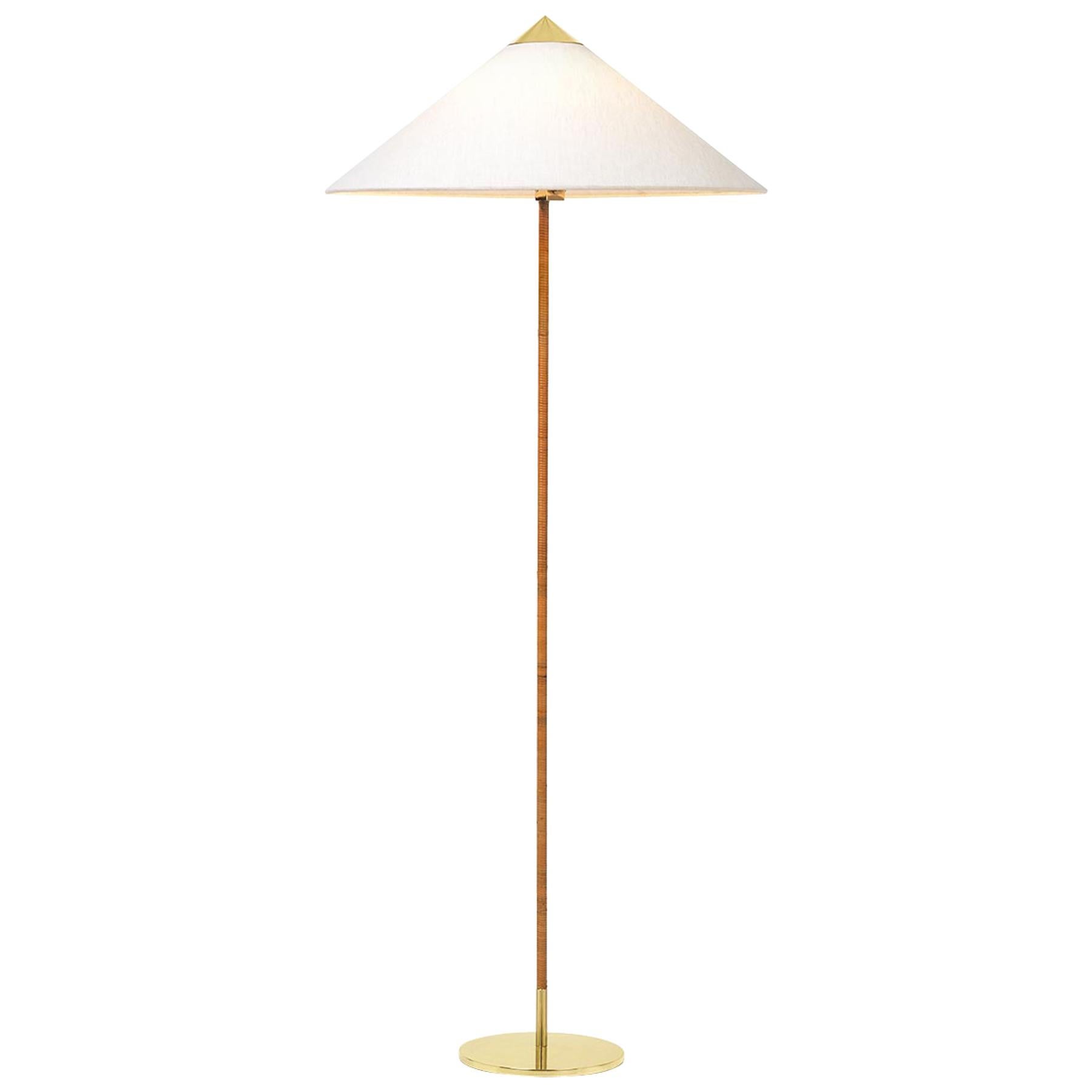Paavo Tynell 9602 Floor Lamp, Canvas Shade For Sale