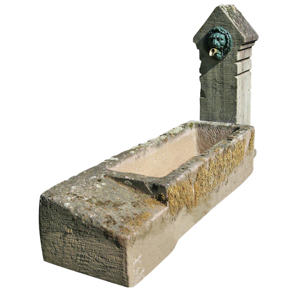 French Antique Stone Fountain from France. For Sale