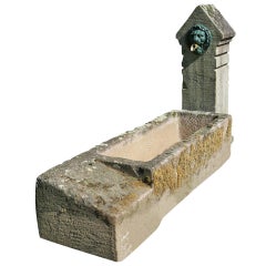 French Antique Stone Fountain from France.