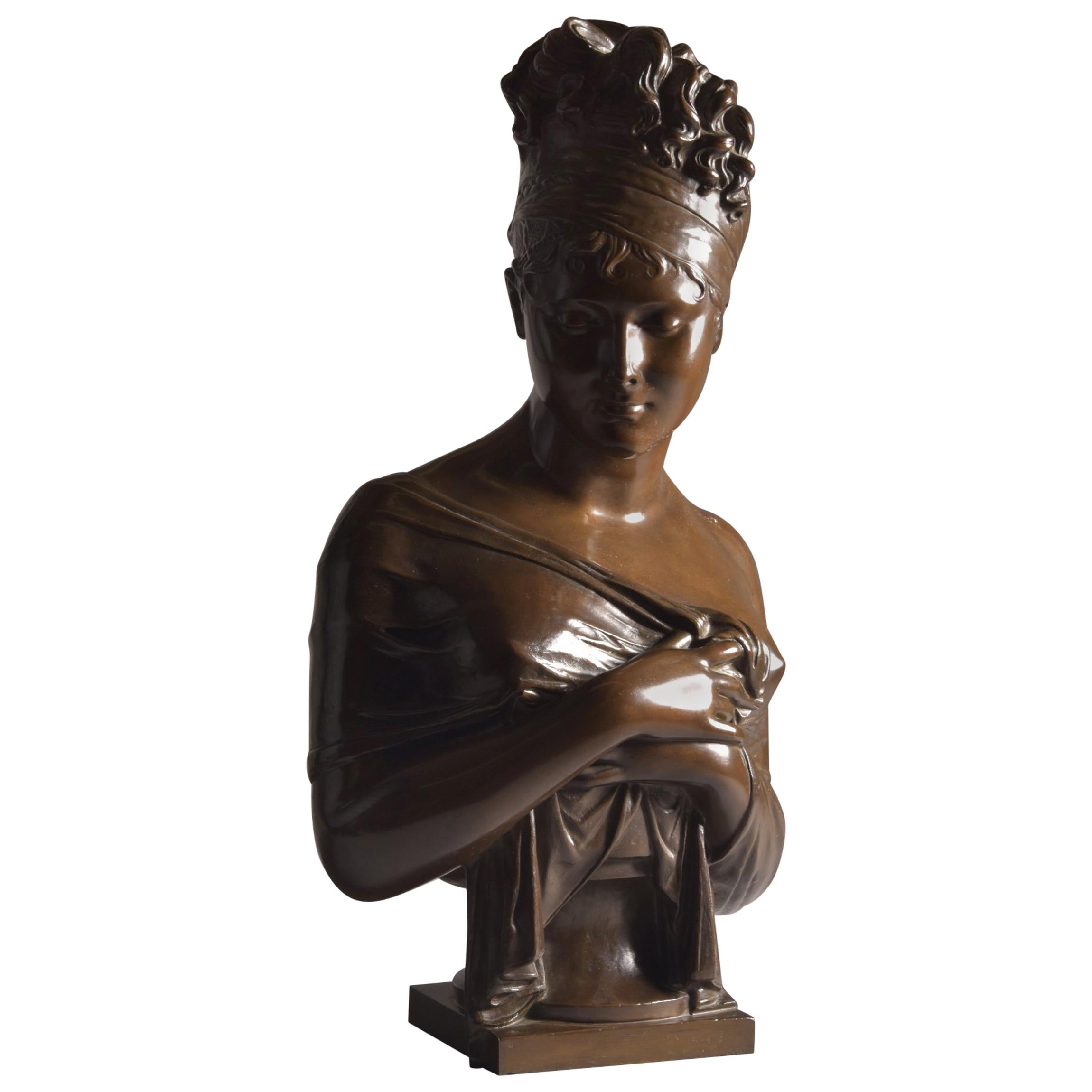 Bust of Madame Récamier, After Jean, Antoine Houdon ‘1741-1828’ For Sale