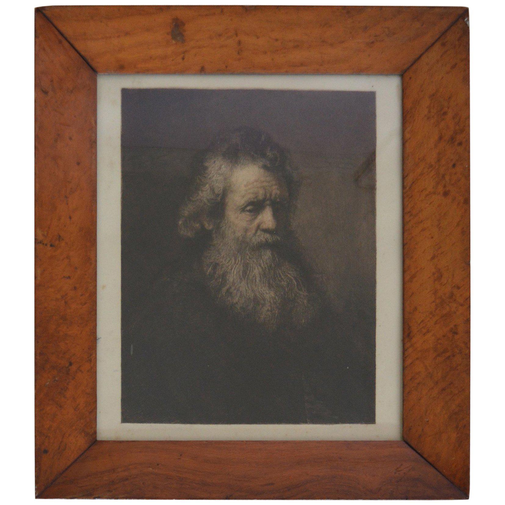 Portrait of an Old Man, After Rembrandt, Etching, circa 1850