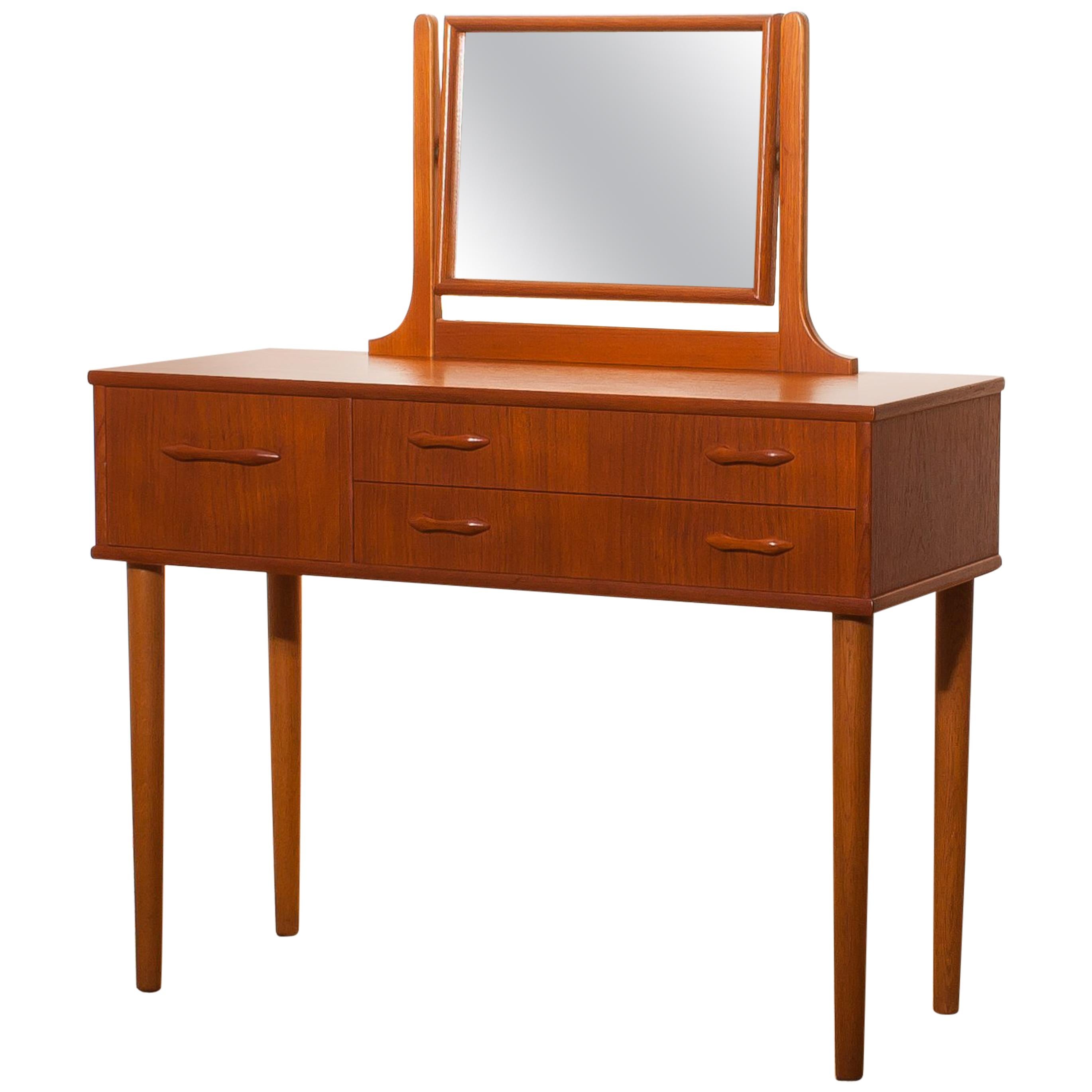 1950s Beautiful Teak Dressing Table by Ulferts, Sweden