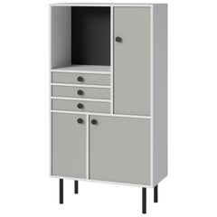 'Avant Garde' Storage Cabinet 'High, ' Bauhaus Style, Color of Your Choice