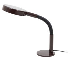 Vintage Dark Brown Hala Desk Lamp, 1970s