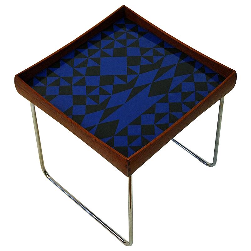 Norwegian Conform Tray Table 1962 with Enamel Top by Hermann Bongard for Plus