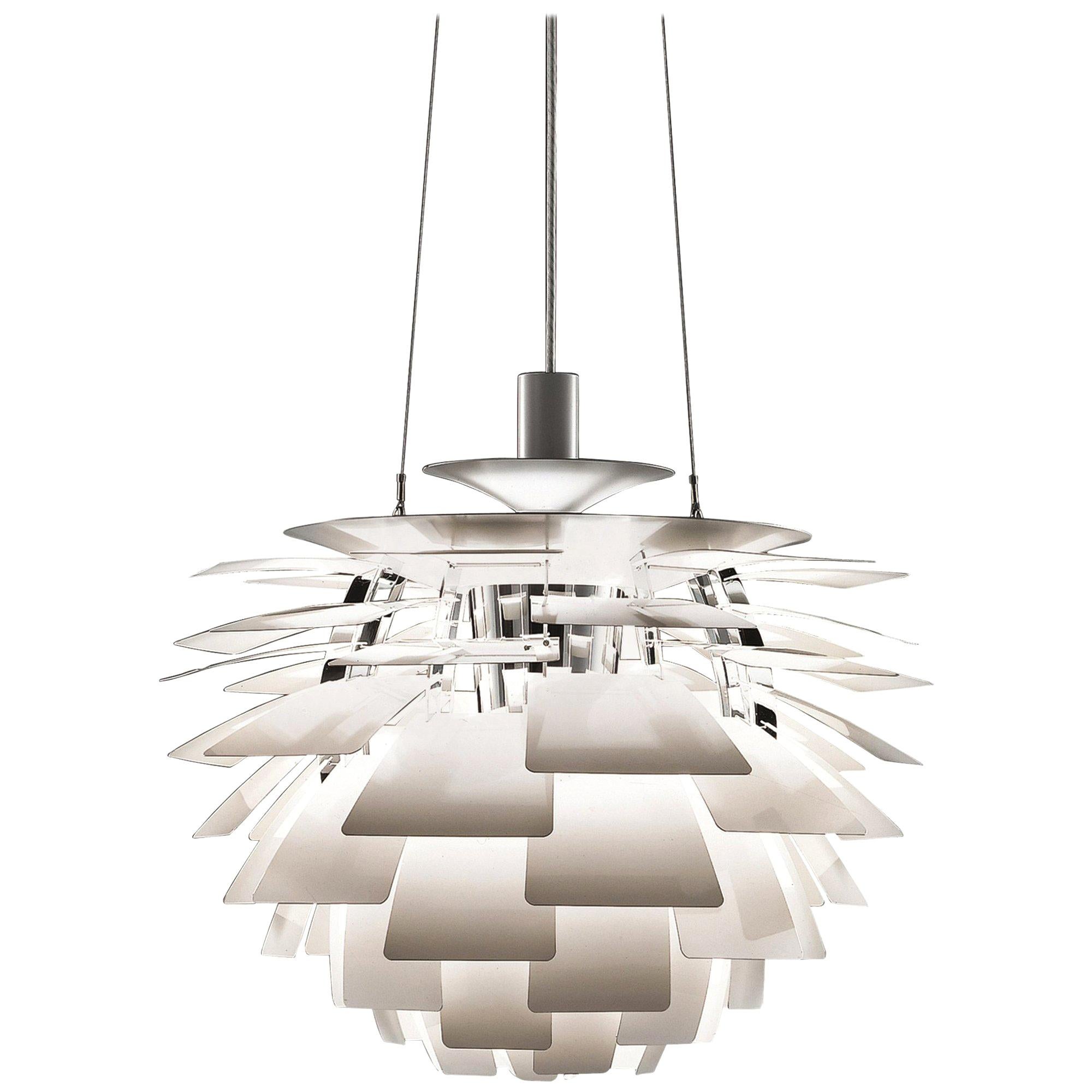 Poul Henningsen White Ph Artichoke Large Chandelier for Louis Poulsen