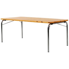 Scandinavian Foldable Dining Table Designed by Börge Lindau & Bo Lindekrantz