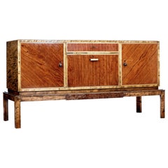 Late Art Deco Birch and Elm Sideboard