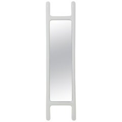 Drab Mirror by Zieta Prozessdesign, White Steel