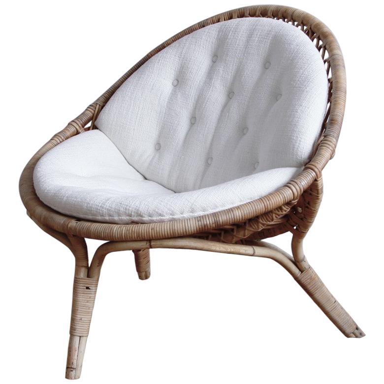Rare Original Nanna Ditzel Three-Legged Lounge Chair