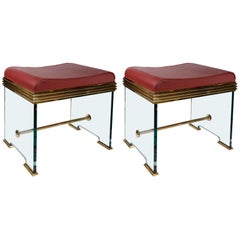 Important Pair of Stools in the Manner of Fontana Arté