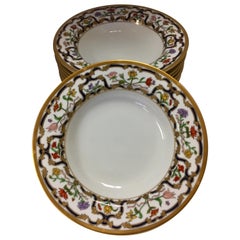 Set of Eight Christian Dior Renaissance Porcelain Fine China Soup Salad Bowls
