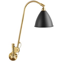 Lampe murale BL6, laiton, noir