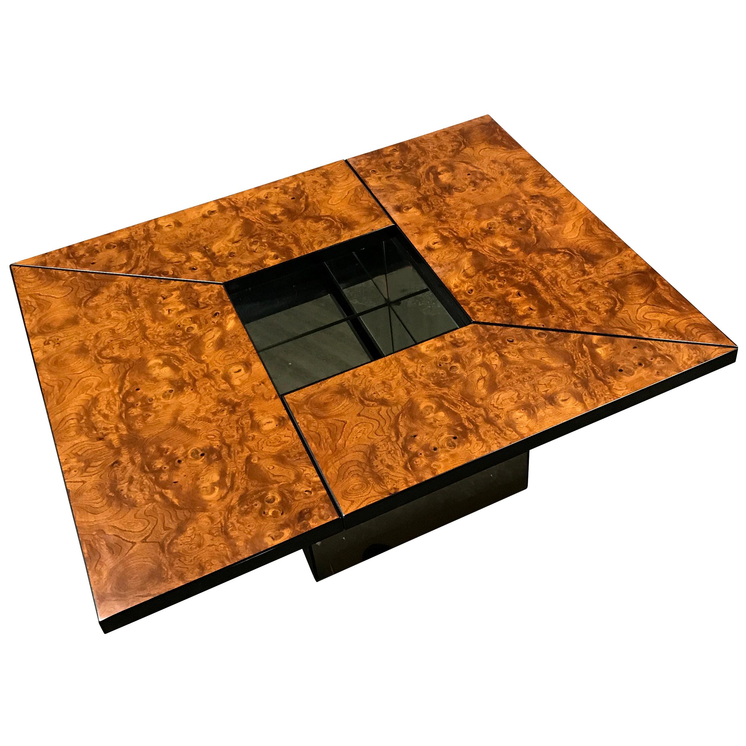 Vintage Burl Wood Coffee Table by Paul Michel, 1970s at 1stDibs