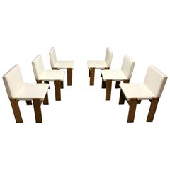 Vintage Tobia & Afra Scarpa for Molteni Monk Chairs, Set of 6, 1970s