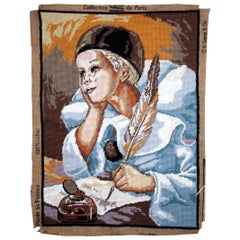 Handmade Vintage French Tapestry Piero, 1980s, 1C605