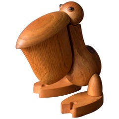 Mid Century Zoo Line Teak Pelican