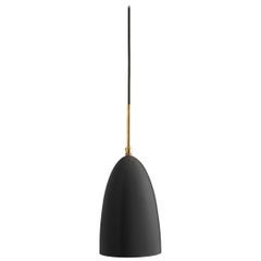 Lampe à suspension Grasshopper de Greta Grossman, noire