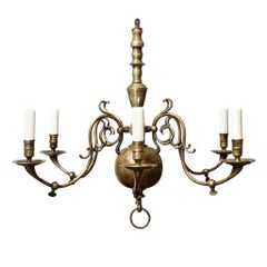 Vintage Georgian Style Chandelier with Wonderful Patina