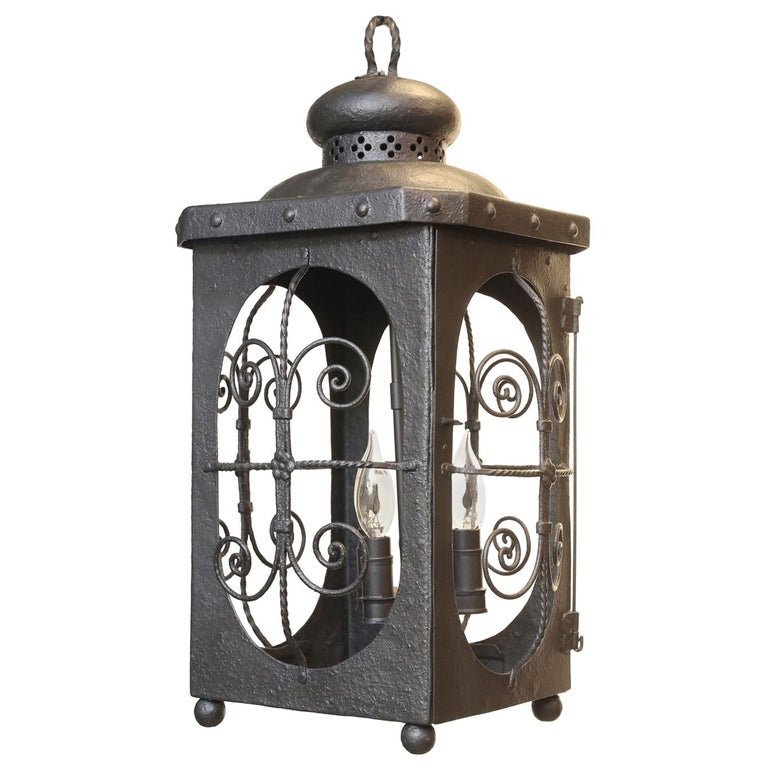 Antique Spanish Colonial Iron Lantern at 1stDibs | spanish lantern, lantern  in spanish, antique iron lantern