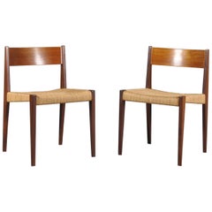 Dining Chairs PIA by Poul Cadovius for Girsberger, 1960s, Set of 2