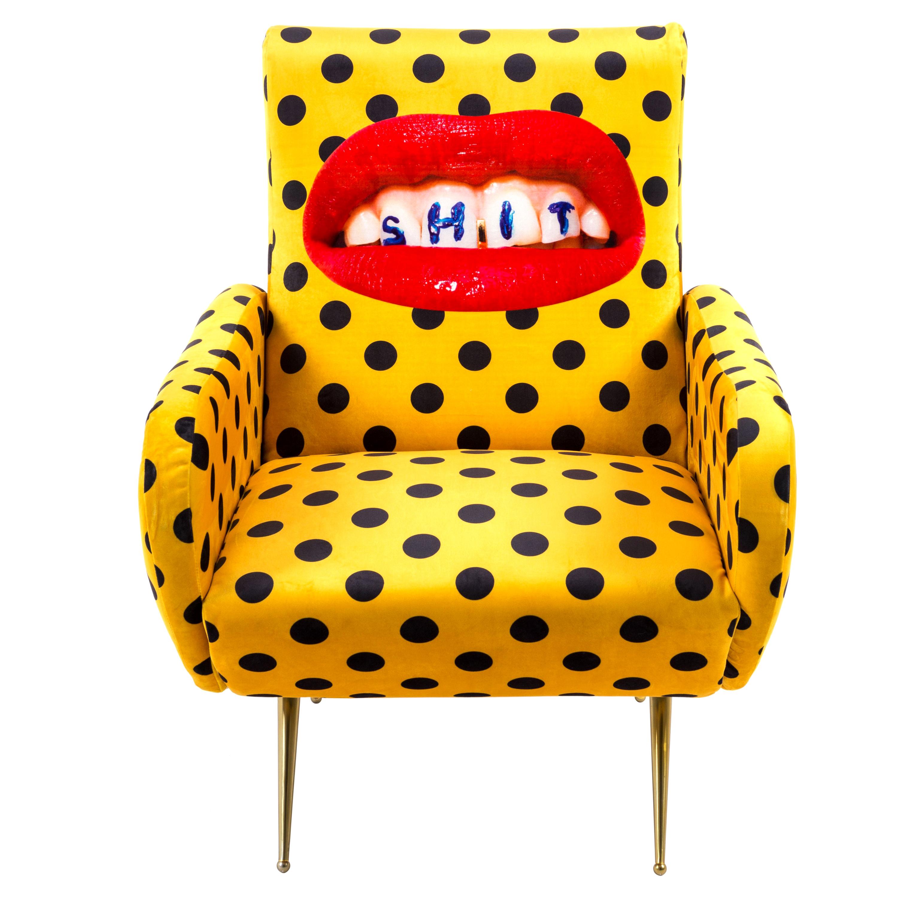 Seletti "Shit" Upholstered Armchair by Toiletpaper Magazine For Sale