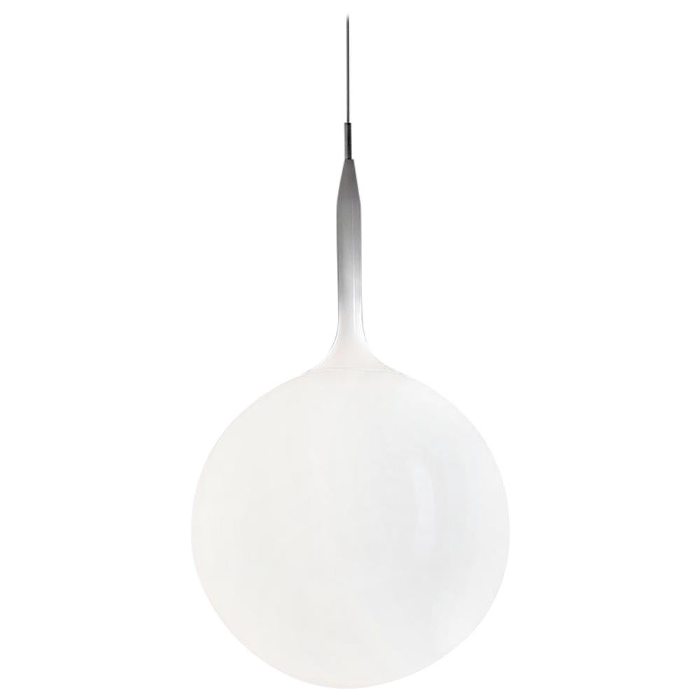 Artemide Castore 35 E26 or A19 Suspension Light in White For Sale