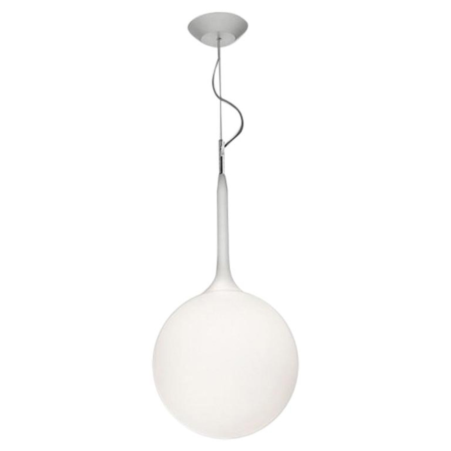 Artemide Castore 35 Suspension Light in White with Extension For Sale at  1stDibs
