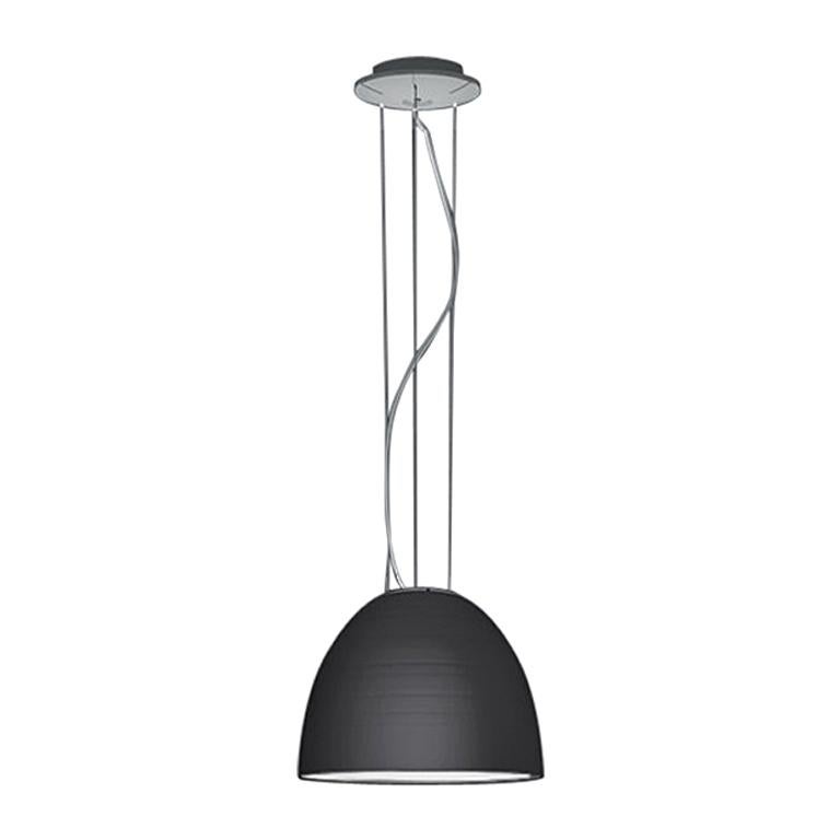 Artemide Nur Mini lampe à suspension 100W E26/A19 en gris anthracite
